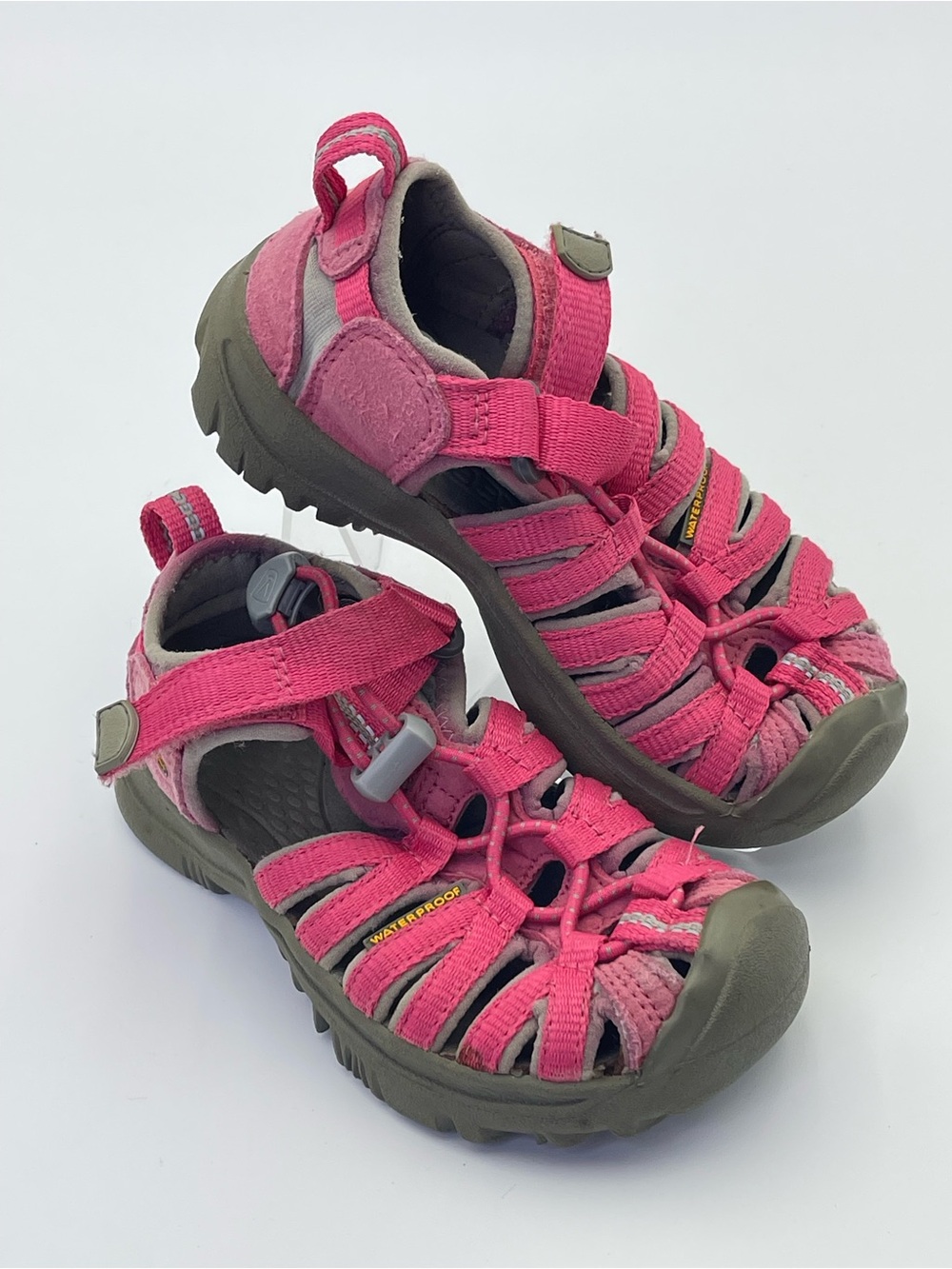 Keen Whisper Pink & Grey Kids Sandals Youth 9